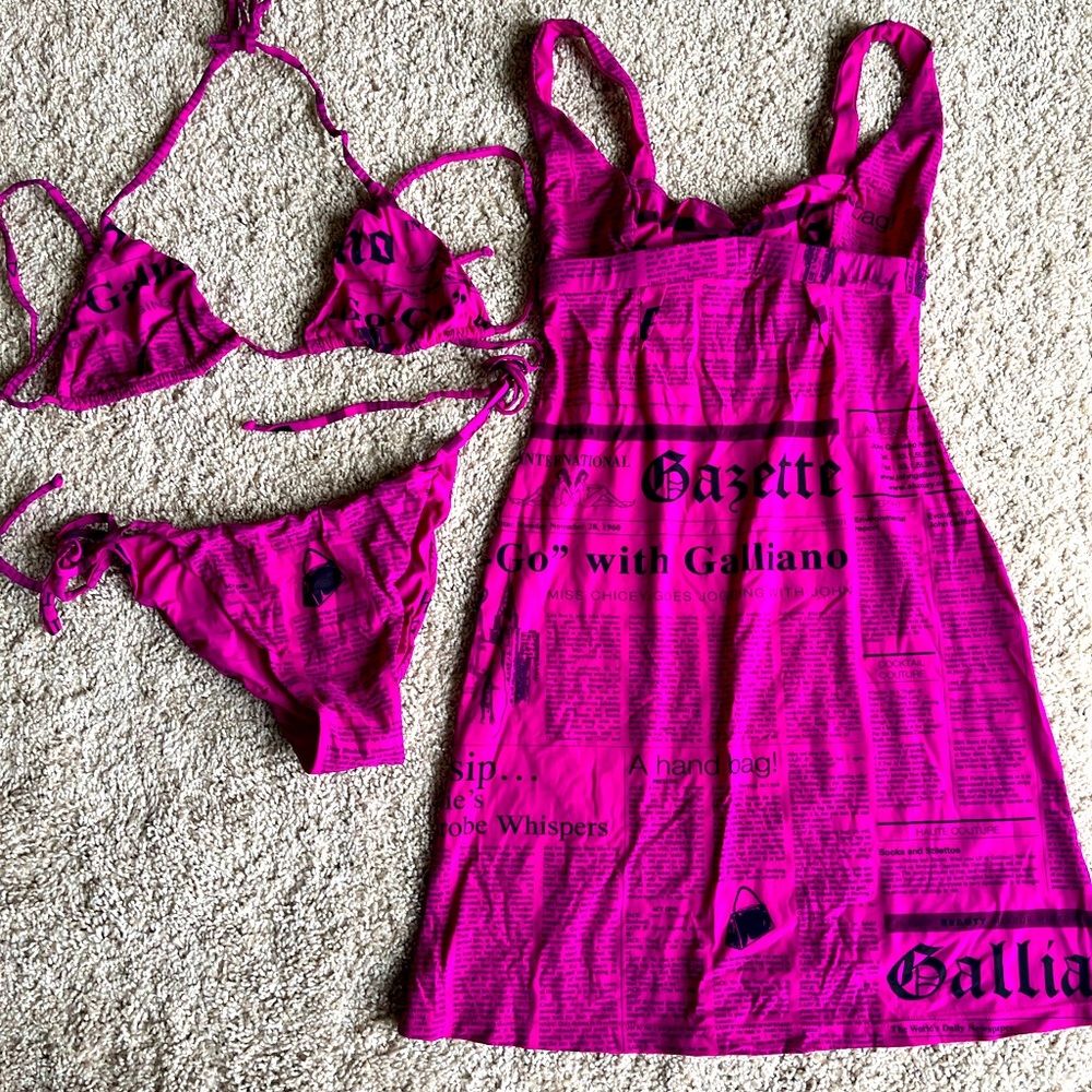 John Galliano swimwear 3 pcs